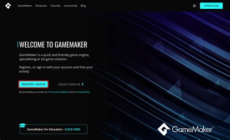 Creating a GameMaker Account – GameMaker Help Centre.